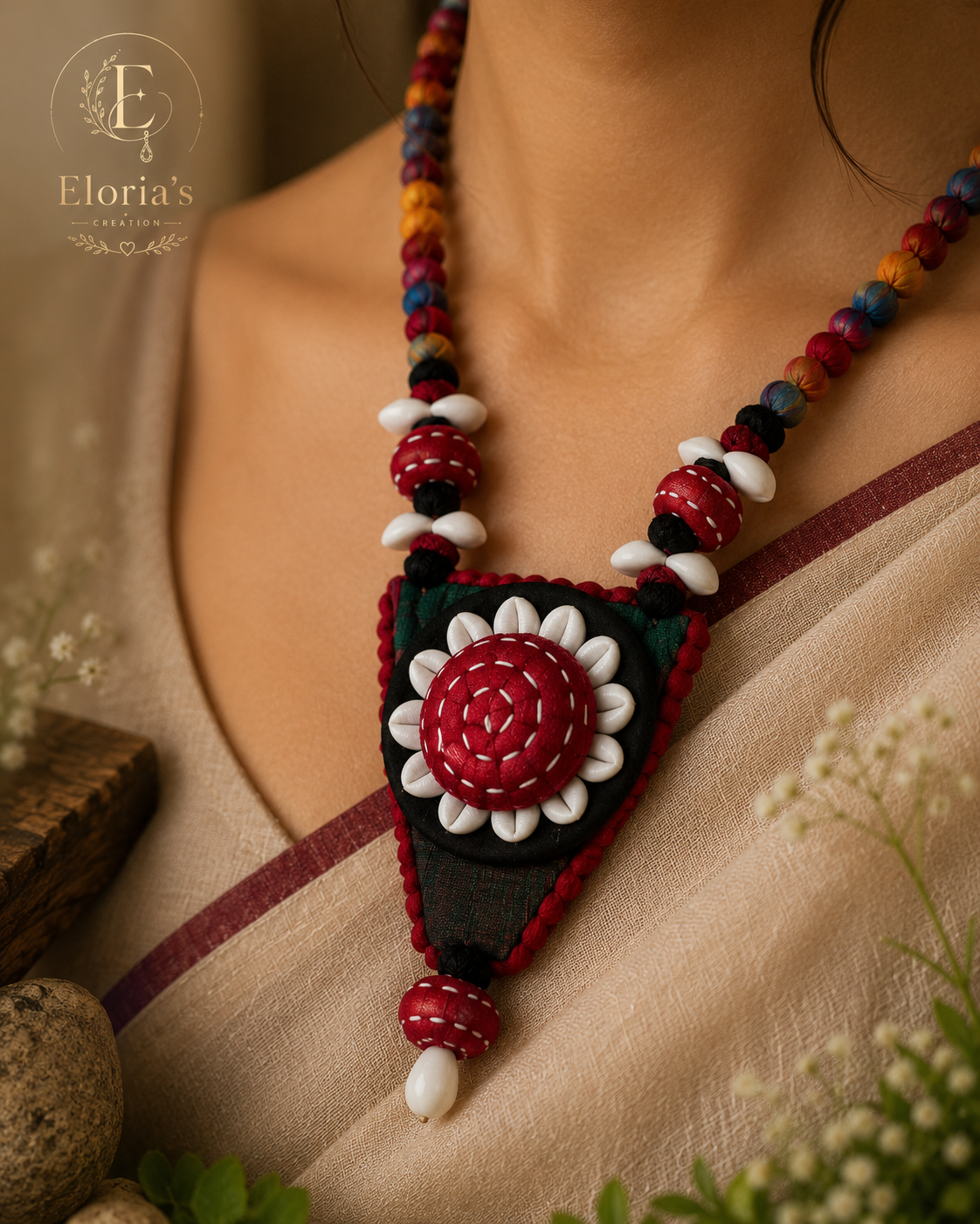 Eloria's Rangoli Bloom Necklace