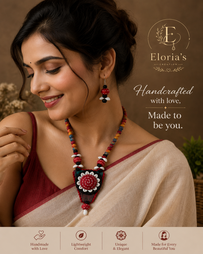 Eloria's Rangoli Bloom Necklace