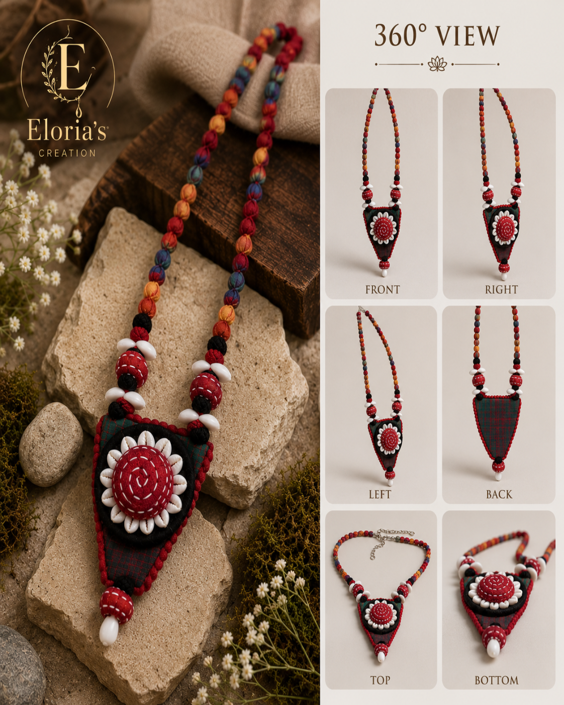 Eloria's Rangoli Bloom Necklace