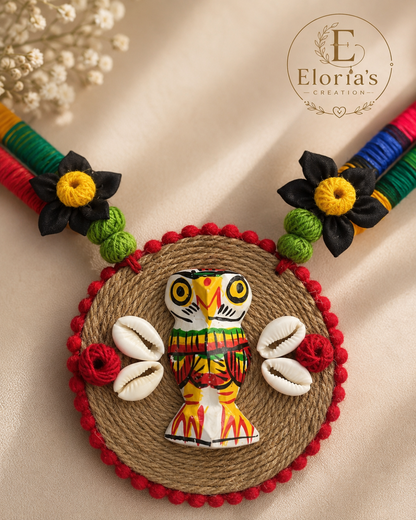 RangTarang Owl Statement Necklace Set