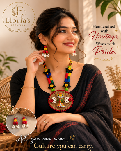 RangTarang Owl Statement Necklace Set
