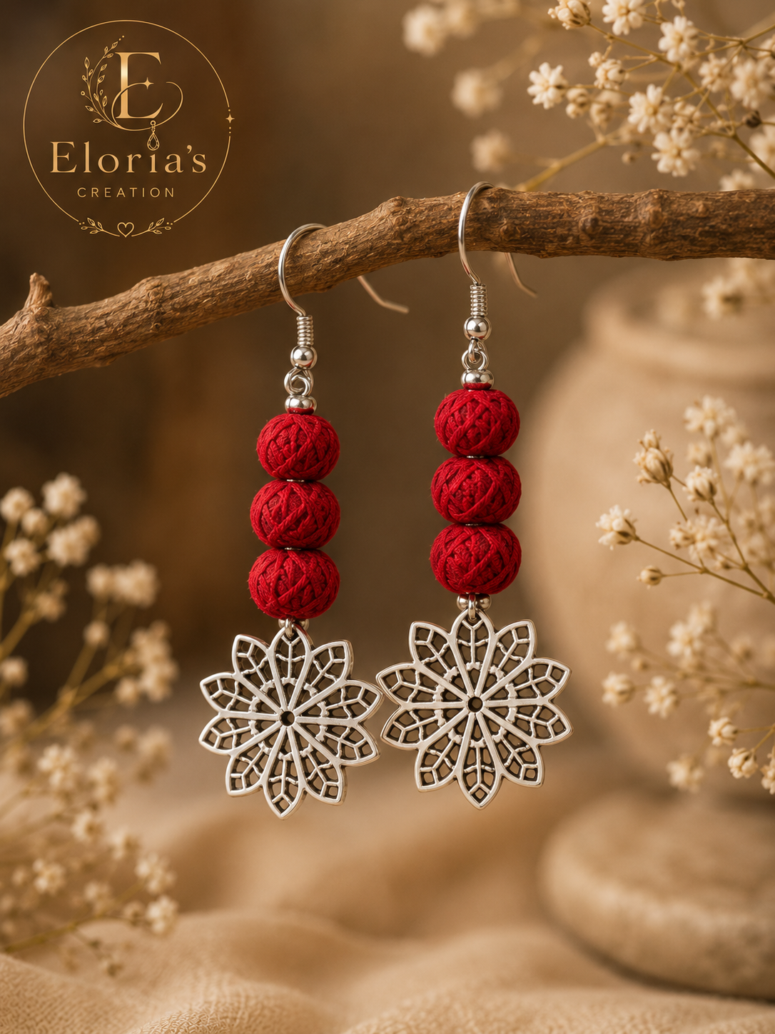Eloria's Royal Ajrakh Heritage Necklace Set