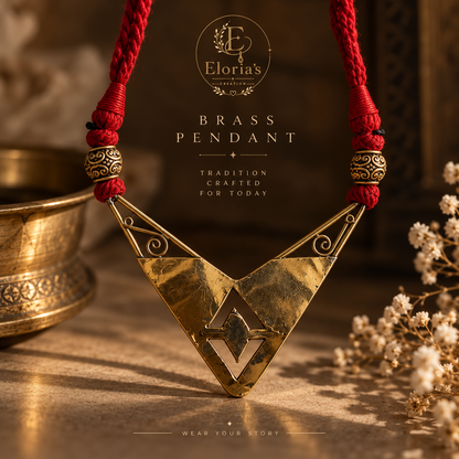 ✨ VIRAASAT — Handcrafted Brass Statement Necklace ✨