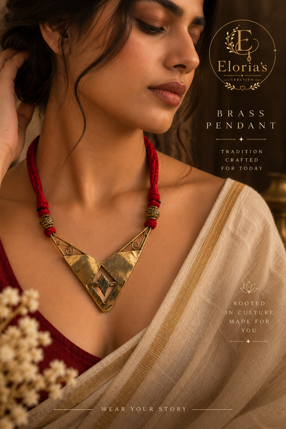 ✨ VIRAASAT — Handcrafted Brass Statement Necklace ✨
